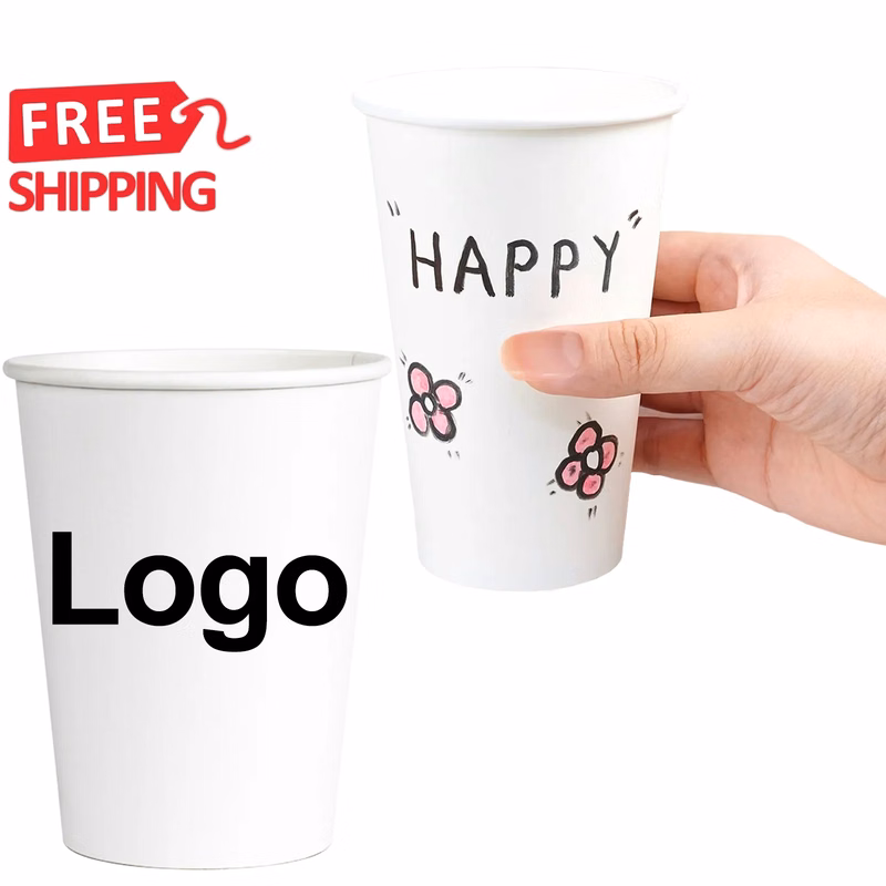 Disposable White Paper Cup 3 oz 8 oz 12 oz 16 oz 22 oz