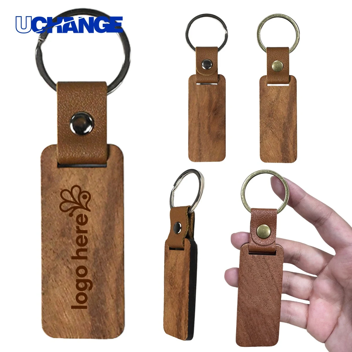 Retro Wooden Keychain 1
