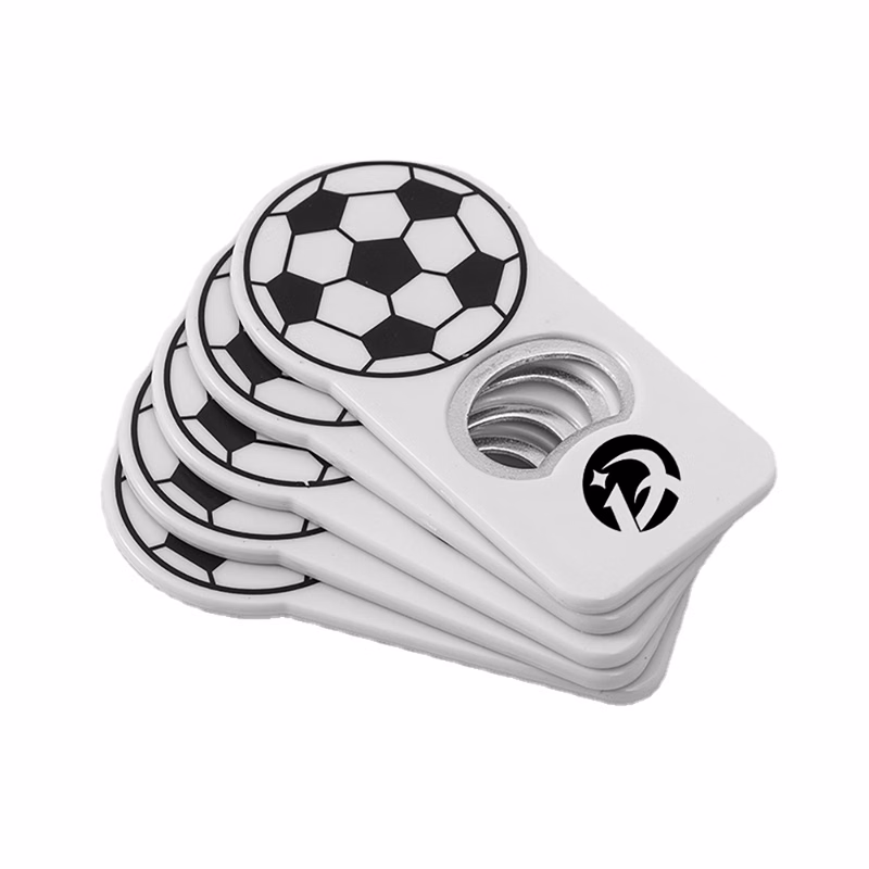 Plastic soccer bottle opener