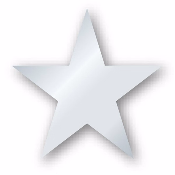 Specialty star shape labels