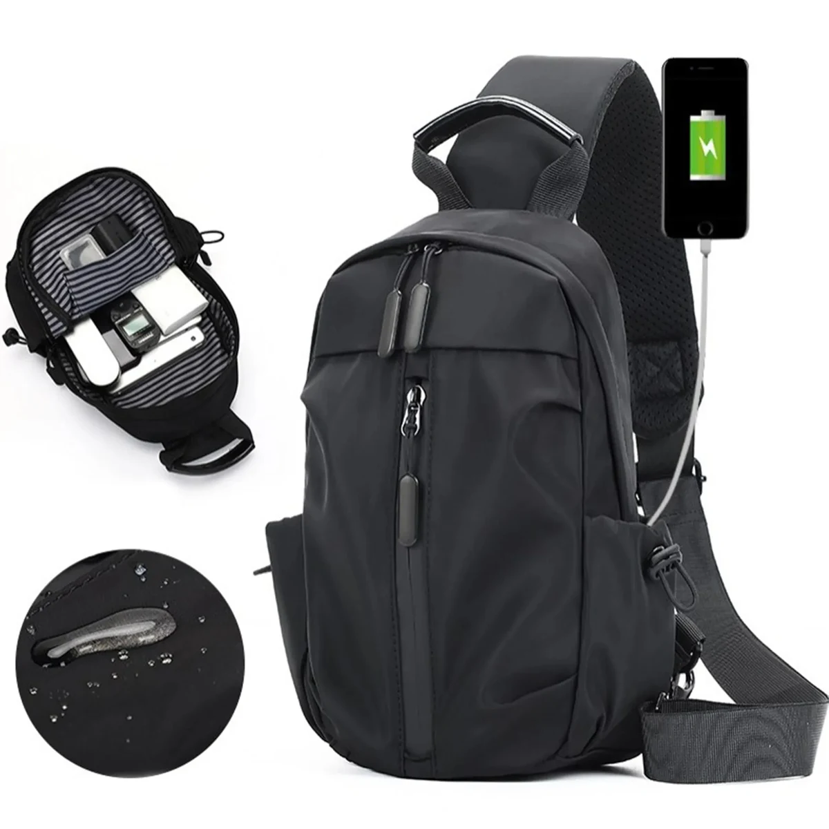 USB Crossbody Shoulder Bag MOQ20 1
