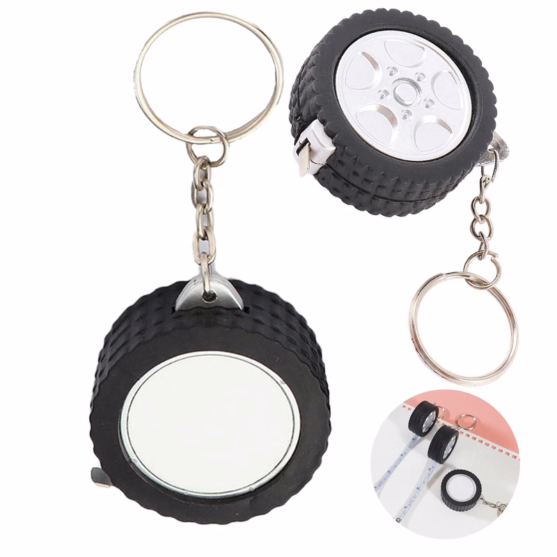 Mini Tire Tape Measure Keychain