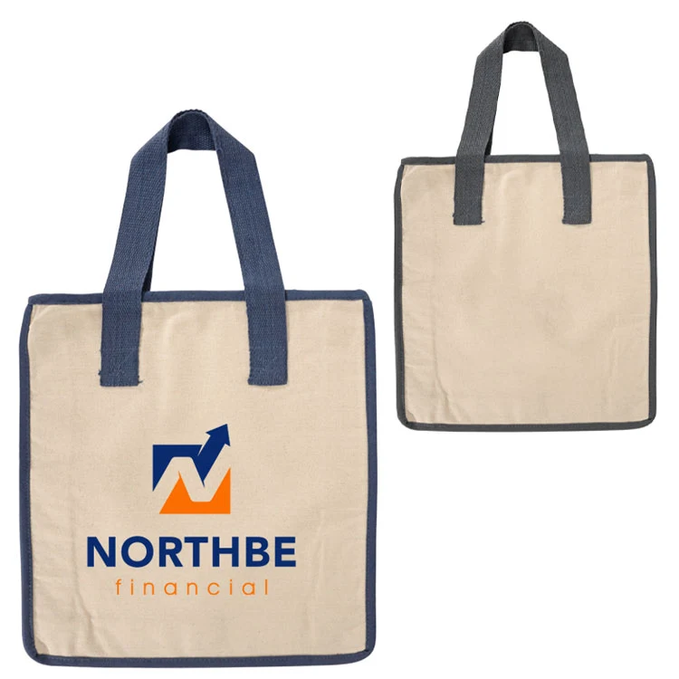 Hilton Heavy Cotton Color Trim Tote, custom tote bag with logo imprint 1