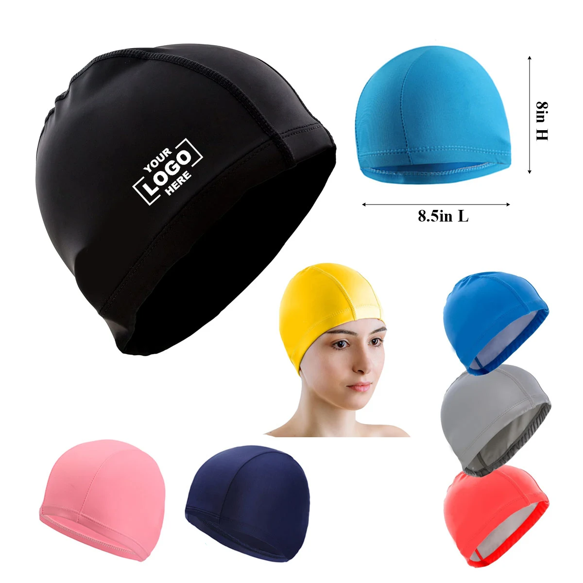 High Elasticity Spandex Swim Caps 1