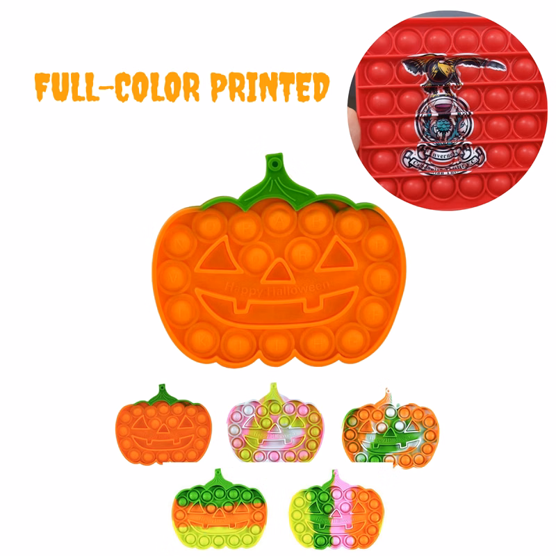 Pop It Fidget Toy Halloween Jack-o'-lantern Pumpkin 