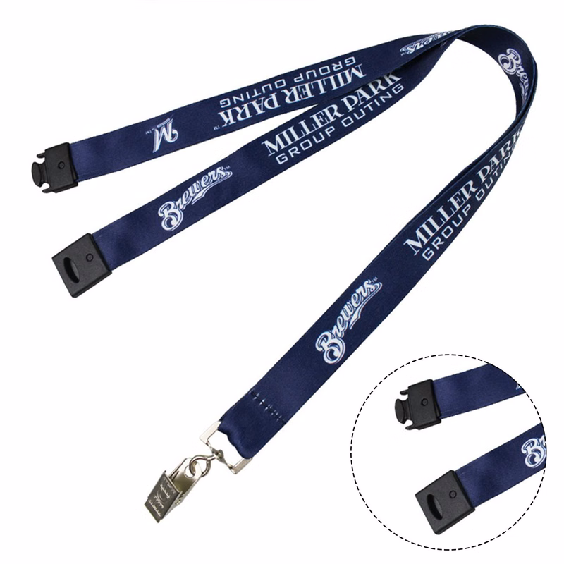 1/2" Dye Sublimation Lanyards with Safety Breakaway