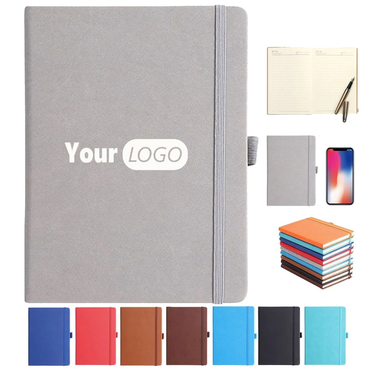 A5 PU leather portable business style notebook 1