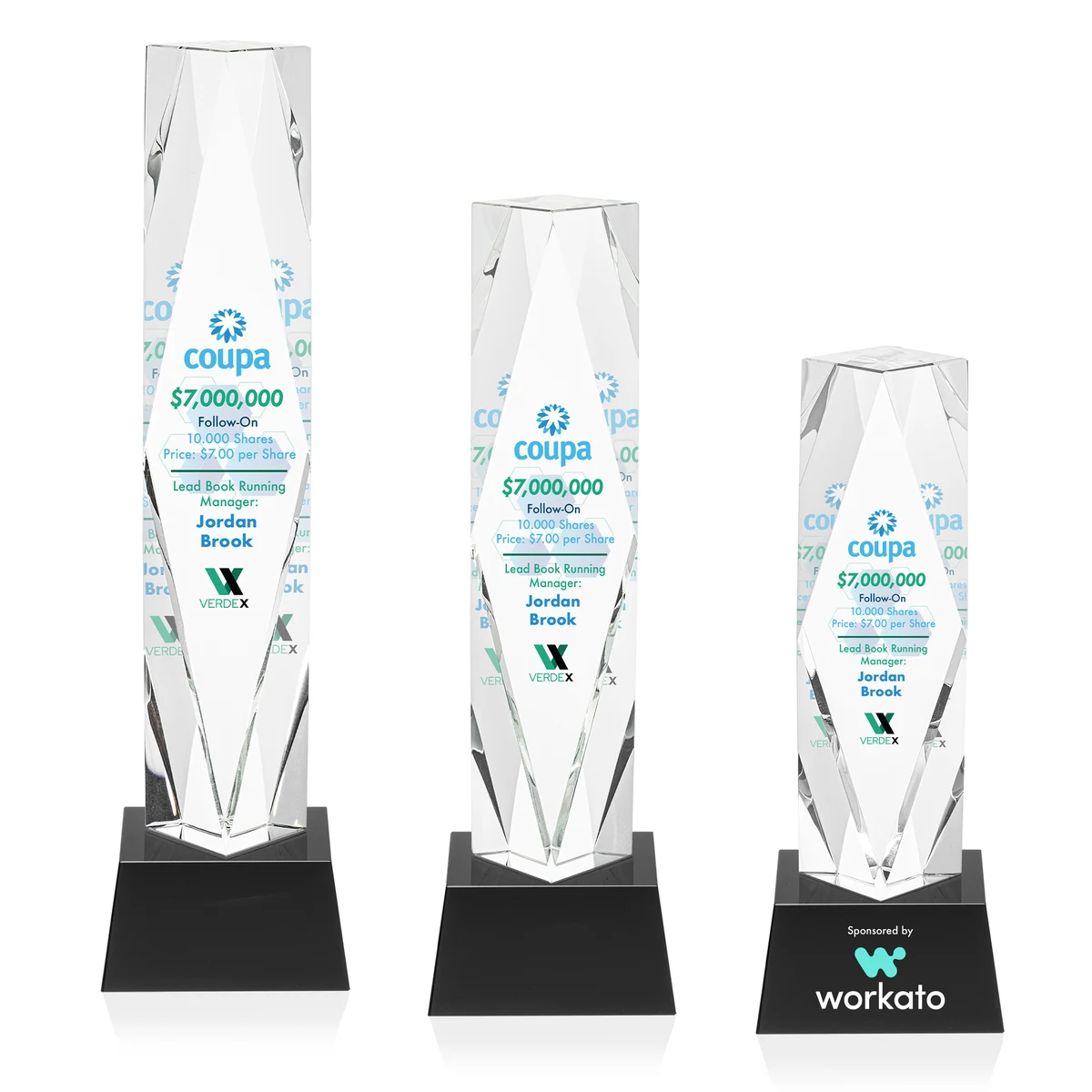 Toscana VividPrint™ Award on Base - Black 1