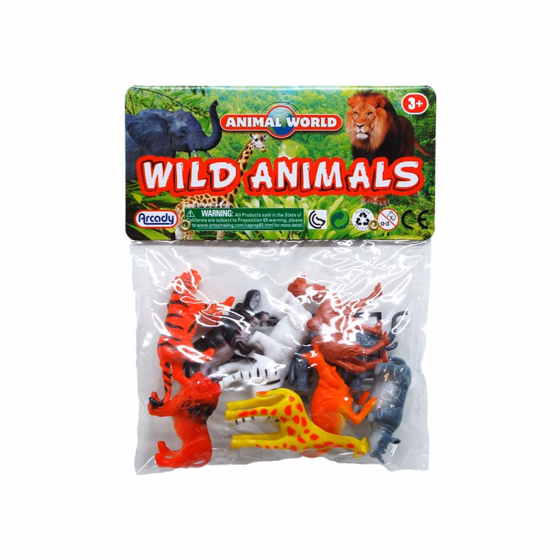 Wild Animals Toy Figures 10-Piece