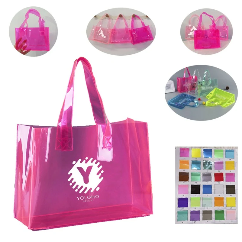 PVC Clear See-though Transparent Mini Tote Gift Packaging Bag 1