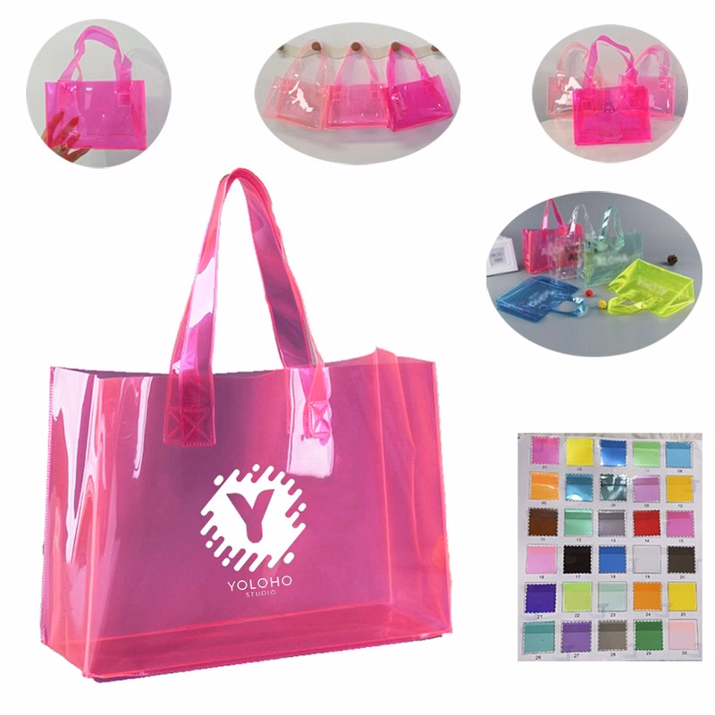 PVC Clear See-though Transparent Mini Tote Gift Packaging Bag