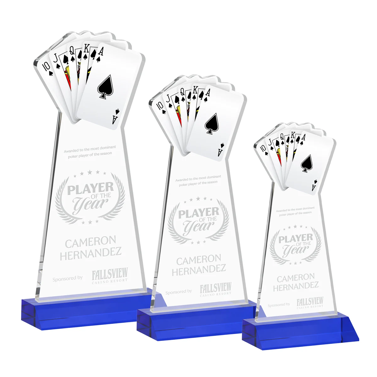 Poker Award - Blue 1
