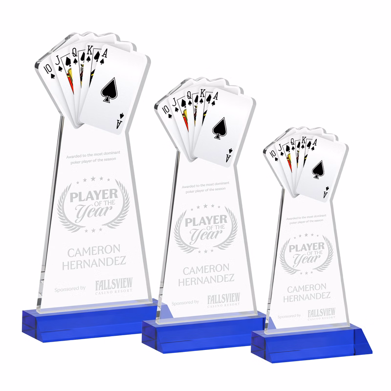 Poker Award - Blue