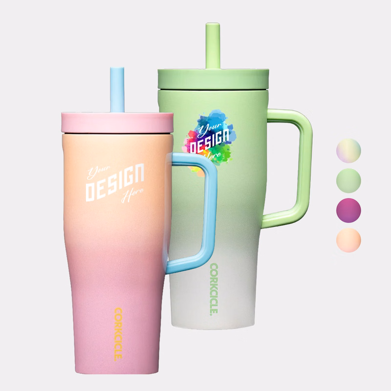 22 oz Corkcicle® Stainless Steel Triple Insulated Cruiser Tumbler with Leakproof Lid