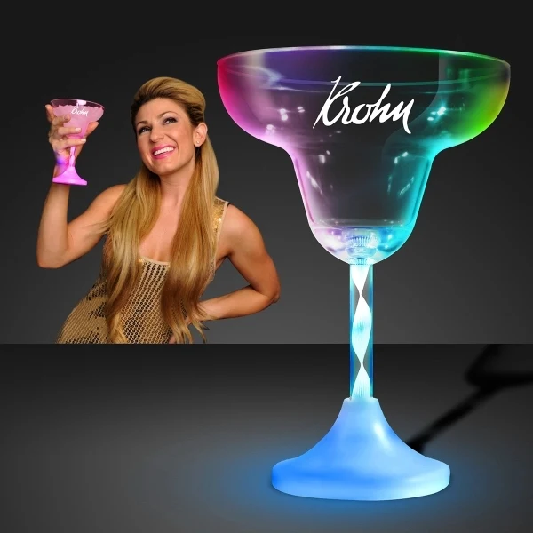 Spiral stem cocktail glass - margarita 1