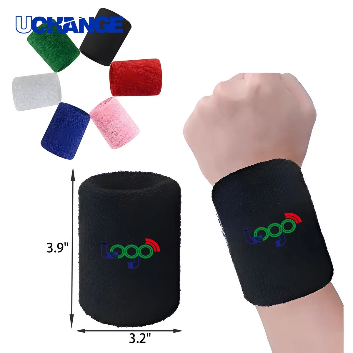 Absorbent Cotton Sports Wristband 1