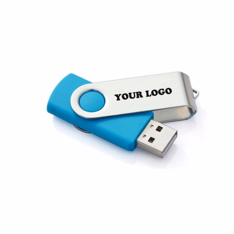 4GB Swing USB Flash Drive w/ Metal Swivel Cover