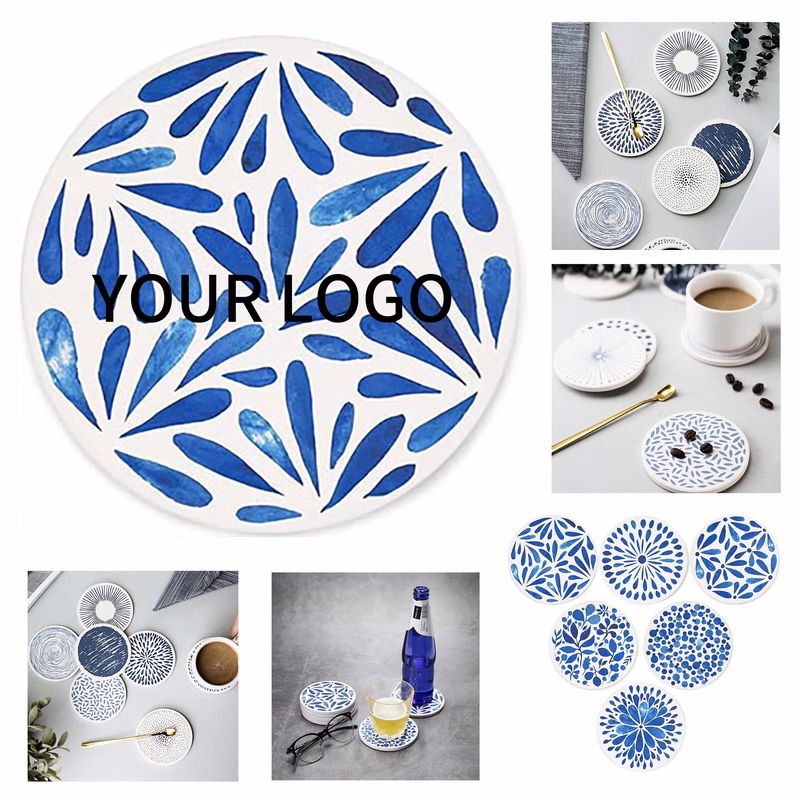 Water Absorbent Ceramic Cup Coaster