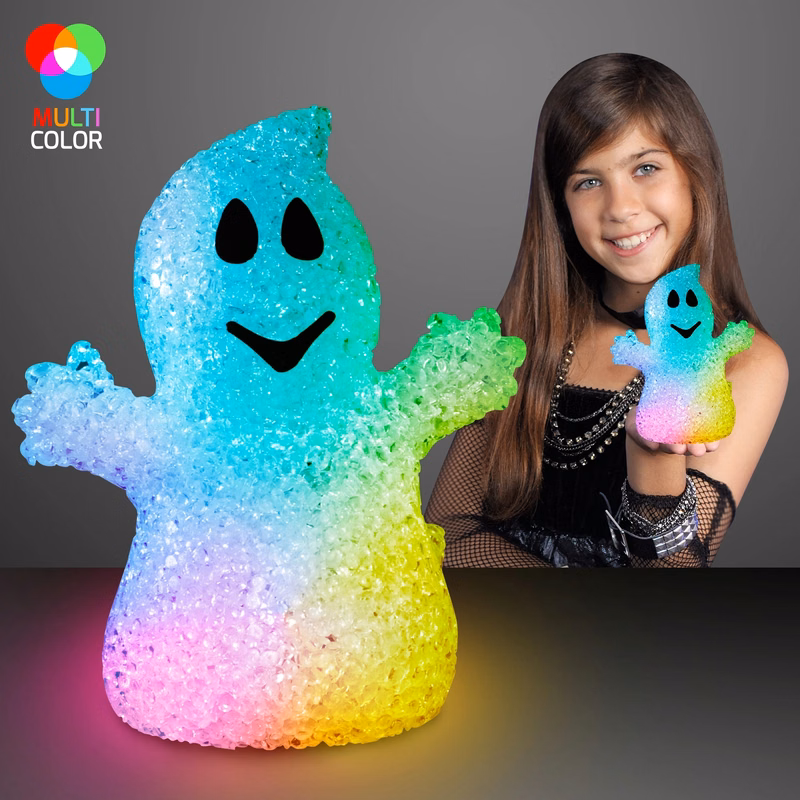 Soft glow Halloween ghosts with color change LEDs