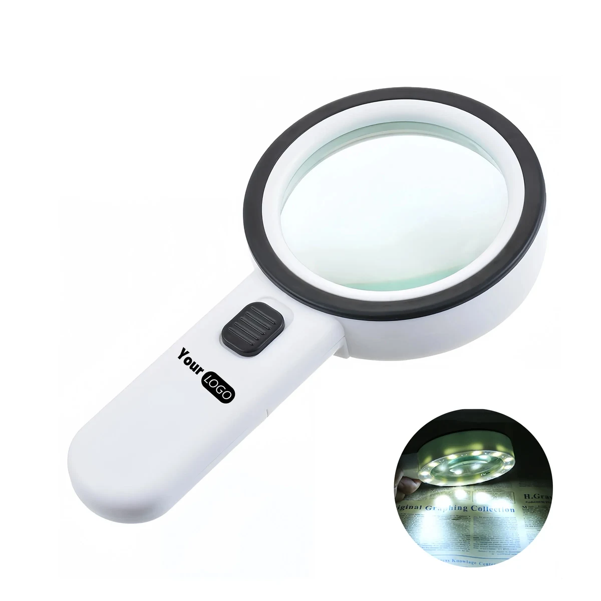 ABS Double Layer Optical Glass Lens With Led Light 1