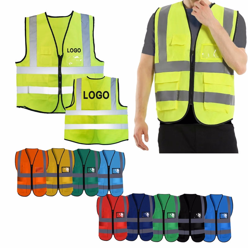 Multi Color Reflective Safety Vest MOQ50pcs