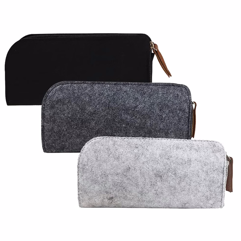 Large Capacity Felt Pencil Bag