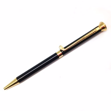 Black Golf Pen with Gold Accent