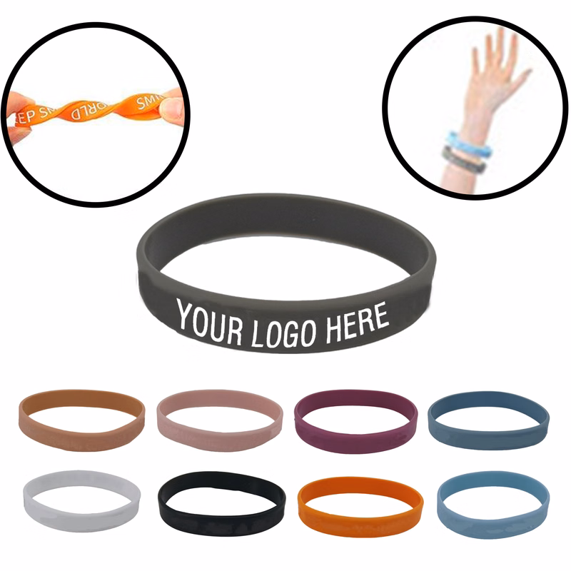 MOQ 20 PCS Promotional Wristbands With Logo