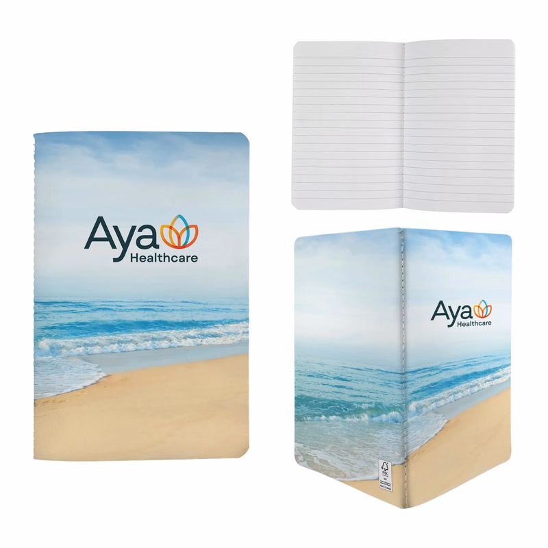 5" x 7" Seaside Sewn Paper Cover Notebook