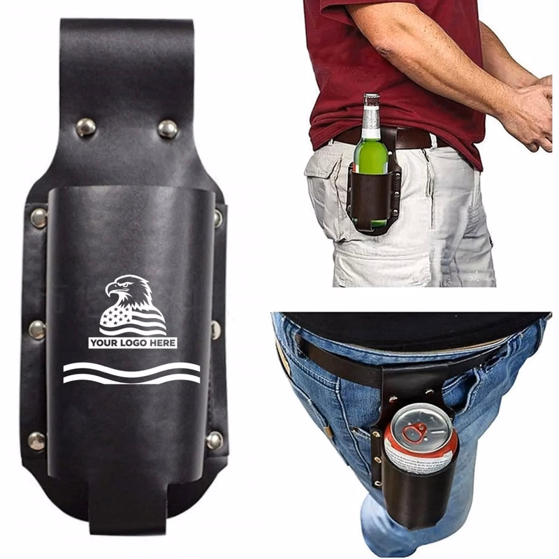 PU Leather Beer Bottle Holster Holder