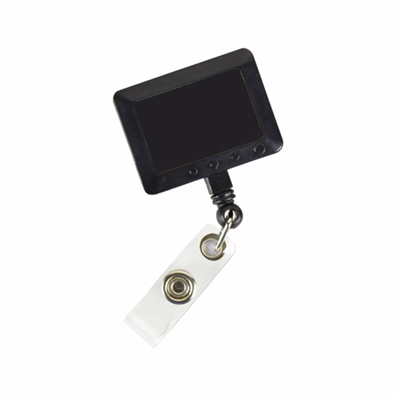 Rectangle Badge Reel w/ Belt Clip