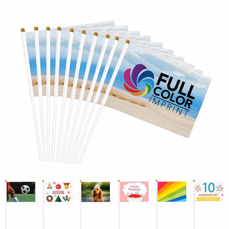 Personalized Full color=Full color Waving Flags