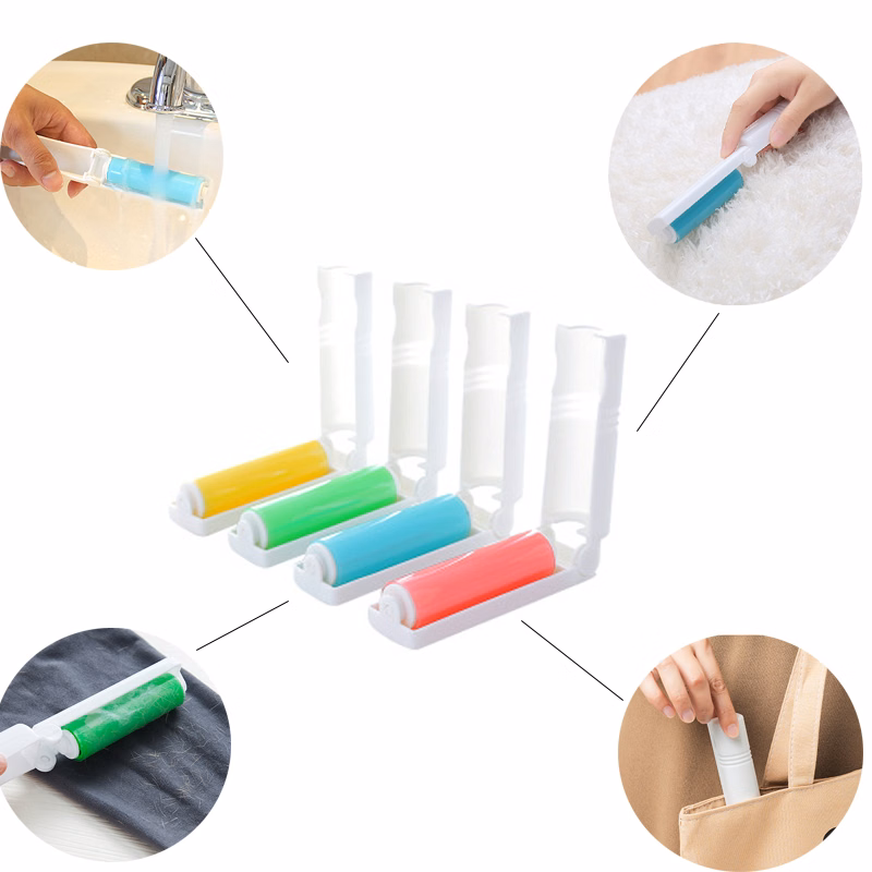 Mini Portable Folding Washable Removal Lint Roller Brush