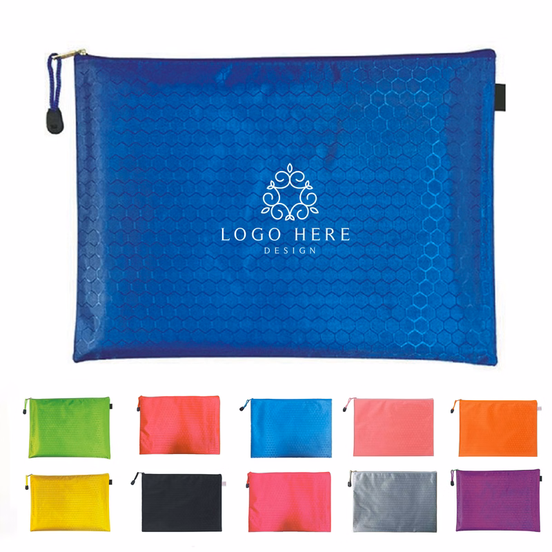 A5 Zippered Waterproof Nylon Paper Folders
