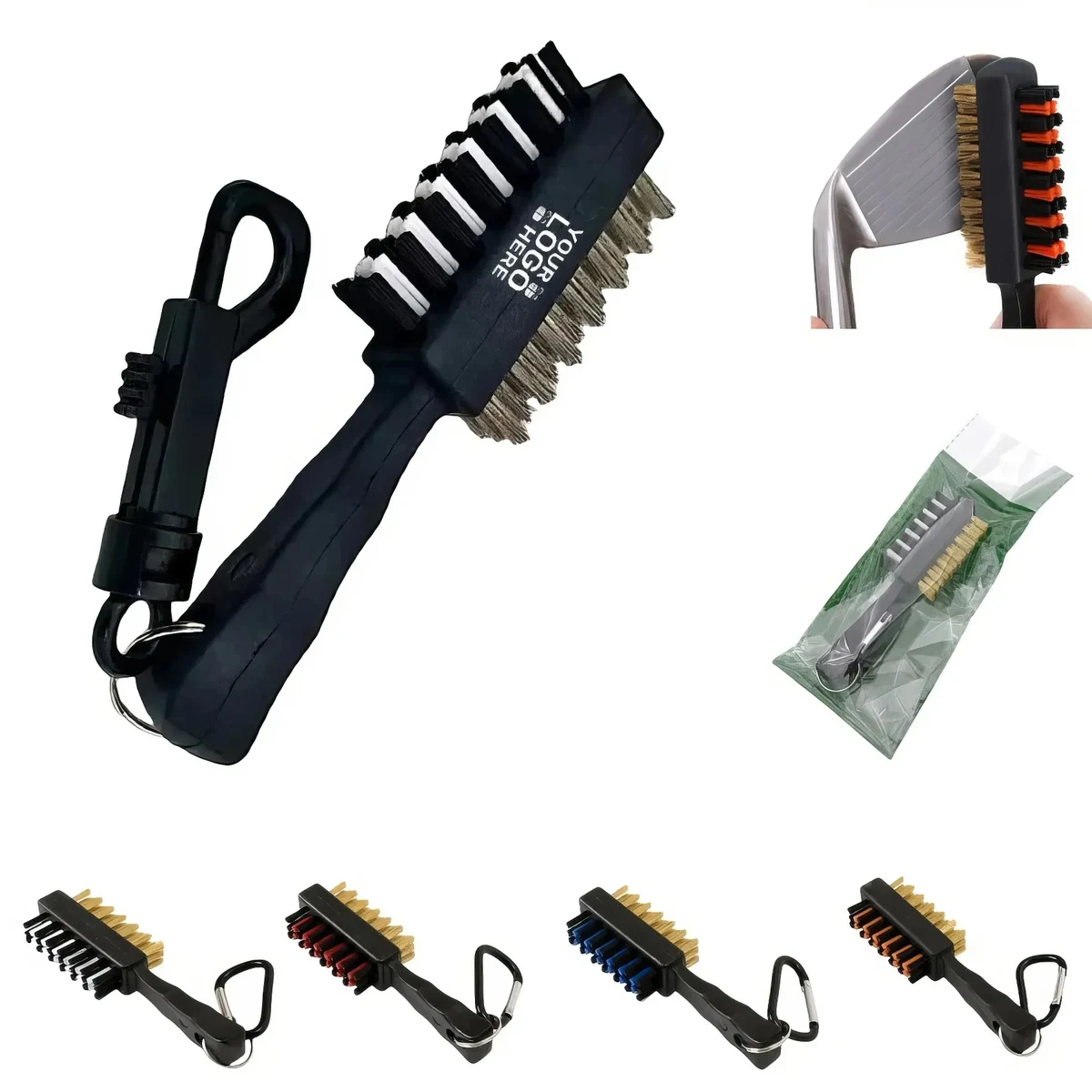 Portable Golf Club Brush 1