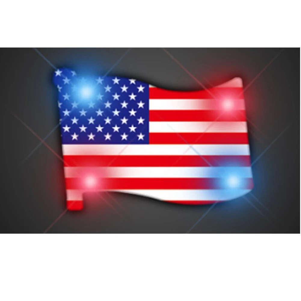 Usa Flag Flashing Pin 1