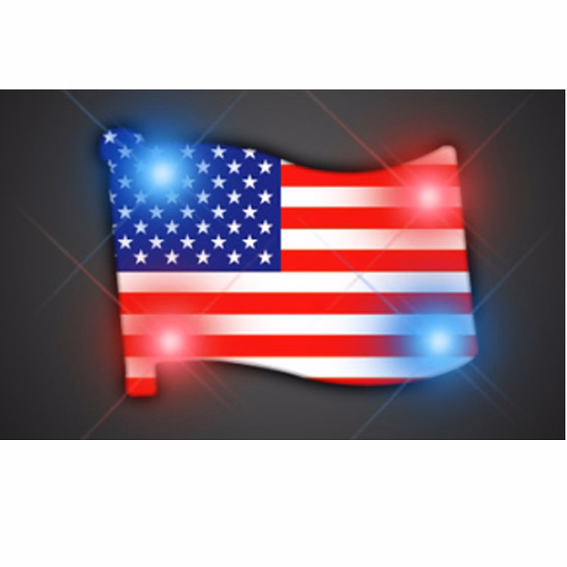 Usa Flag Flashing Pin