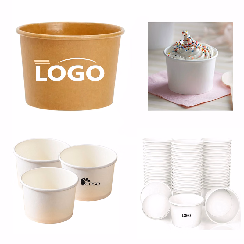 4oz Ice Cream Paper Cup MOQ 50pcs