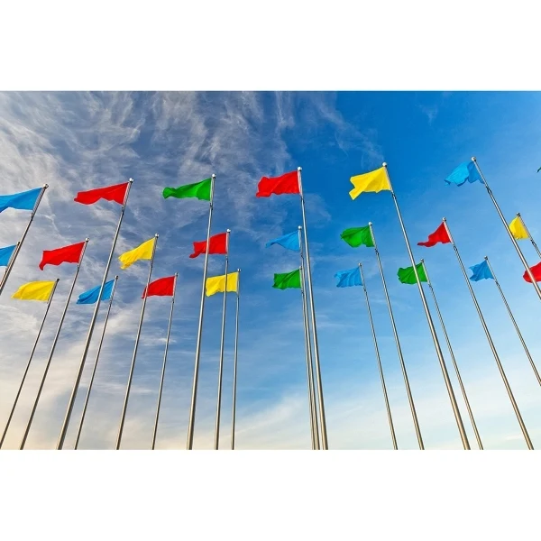 Stock Blank Attention Horizontal Flag - Rectangle 1