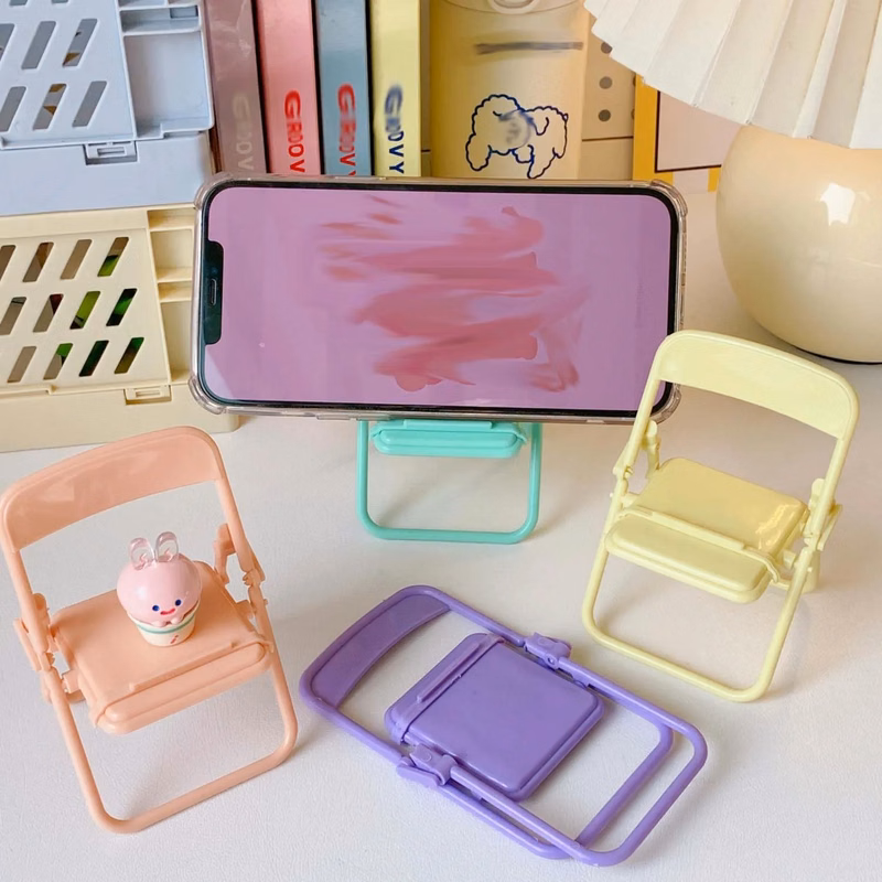 Mini Cute Chair phone holder foldable