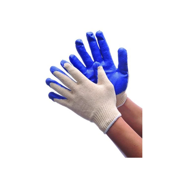 String Knit Gloves - Blue Large 1