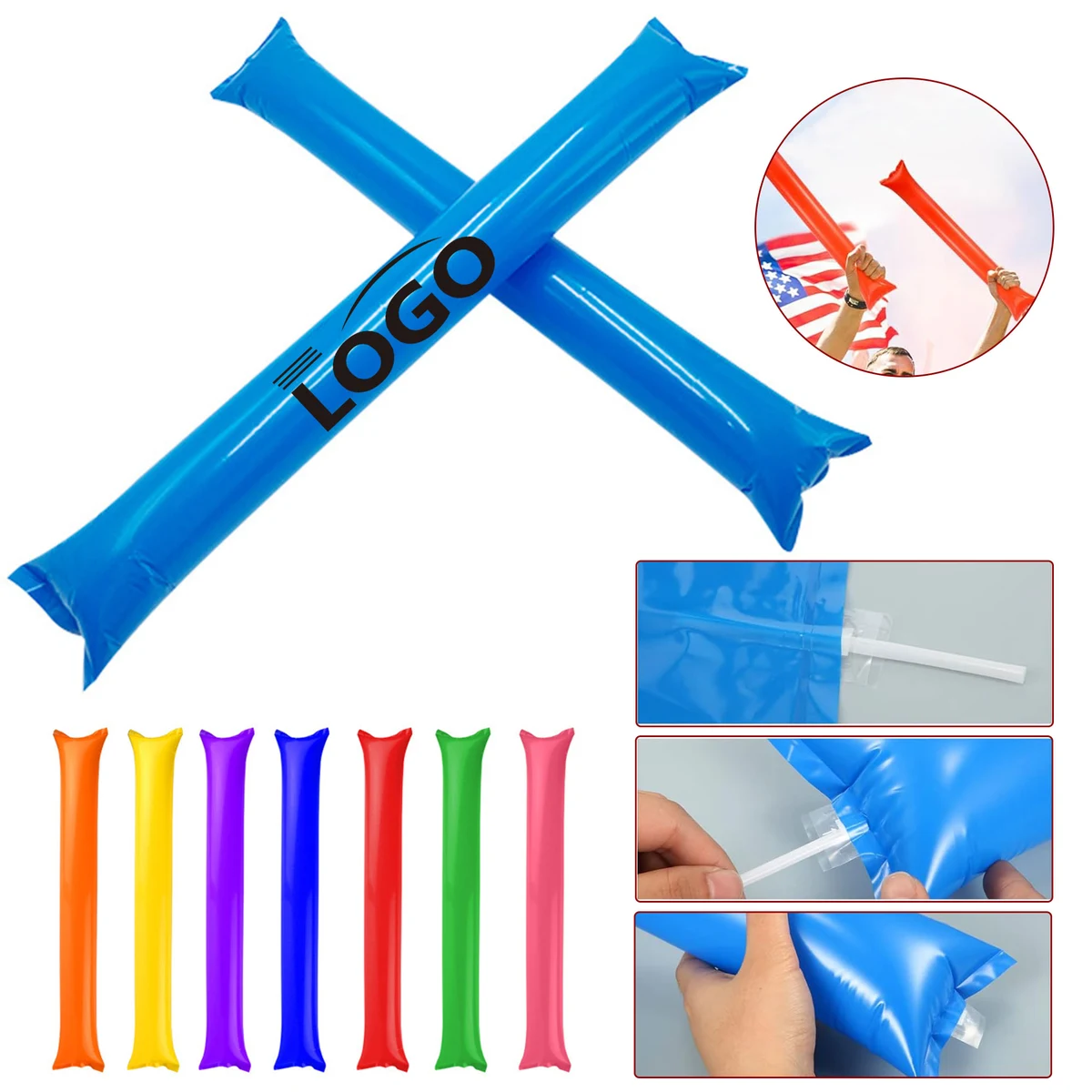 Thunder Sticks Inflatable Cheering Stick Clapper Noise Makers 1