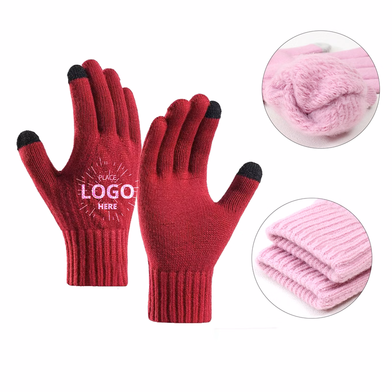 Winter Warm Knit Touchscreen Gloves