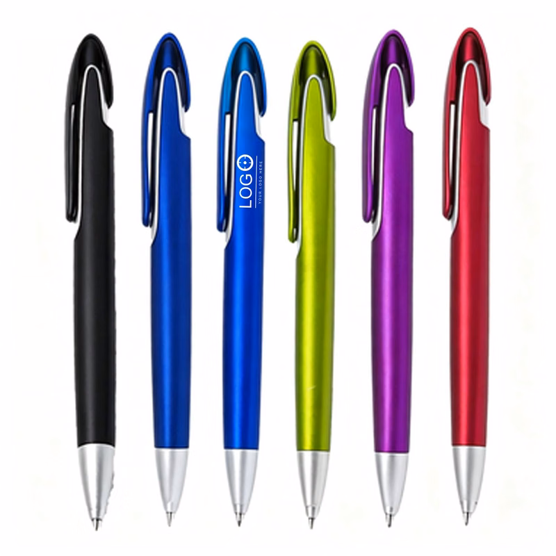 Plastic Ballpoint Pen with Clip