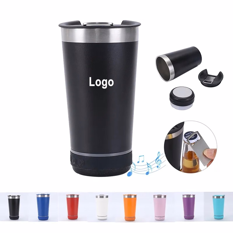 Music Beer Cup with Bottle Opener 16oz