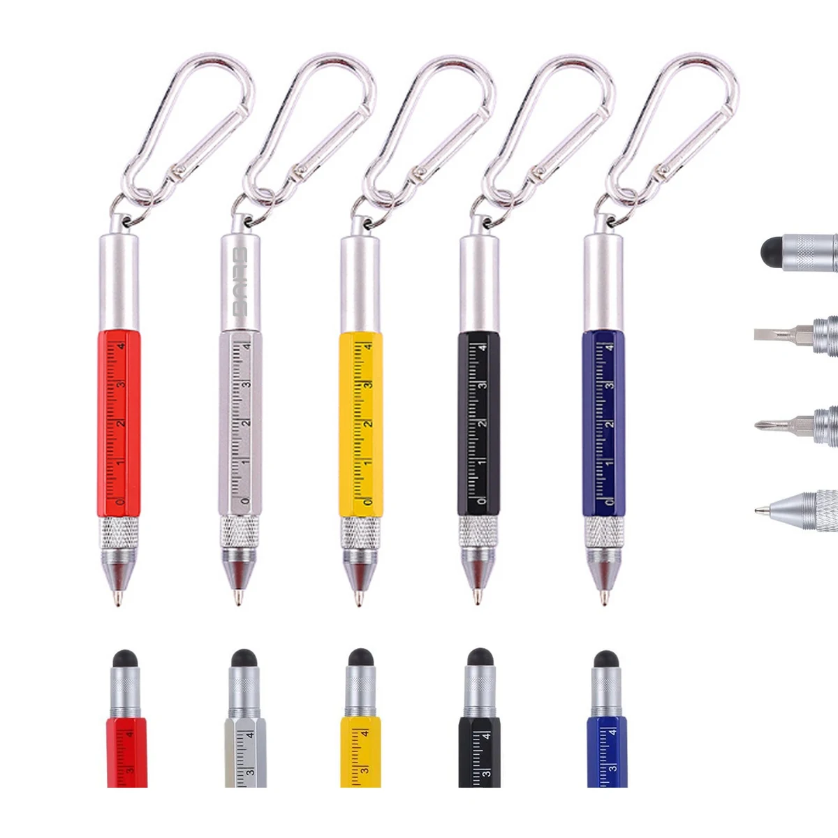 Multifunctional Ballpoint Pen with Carabiner 1