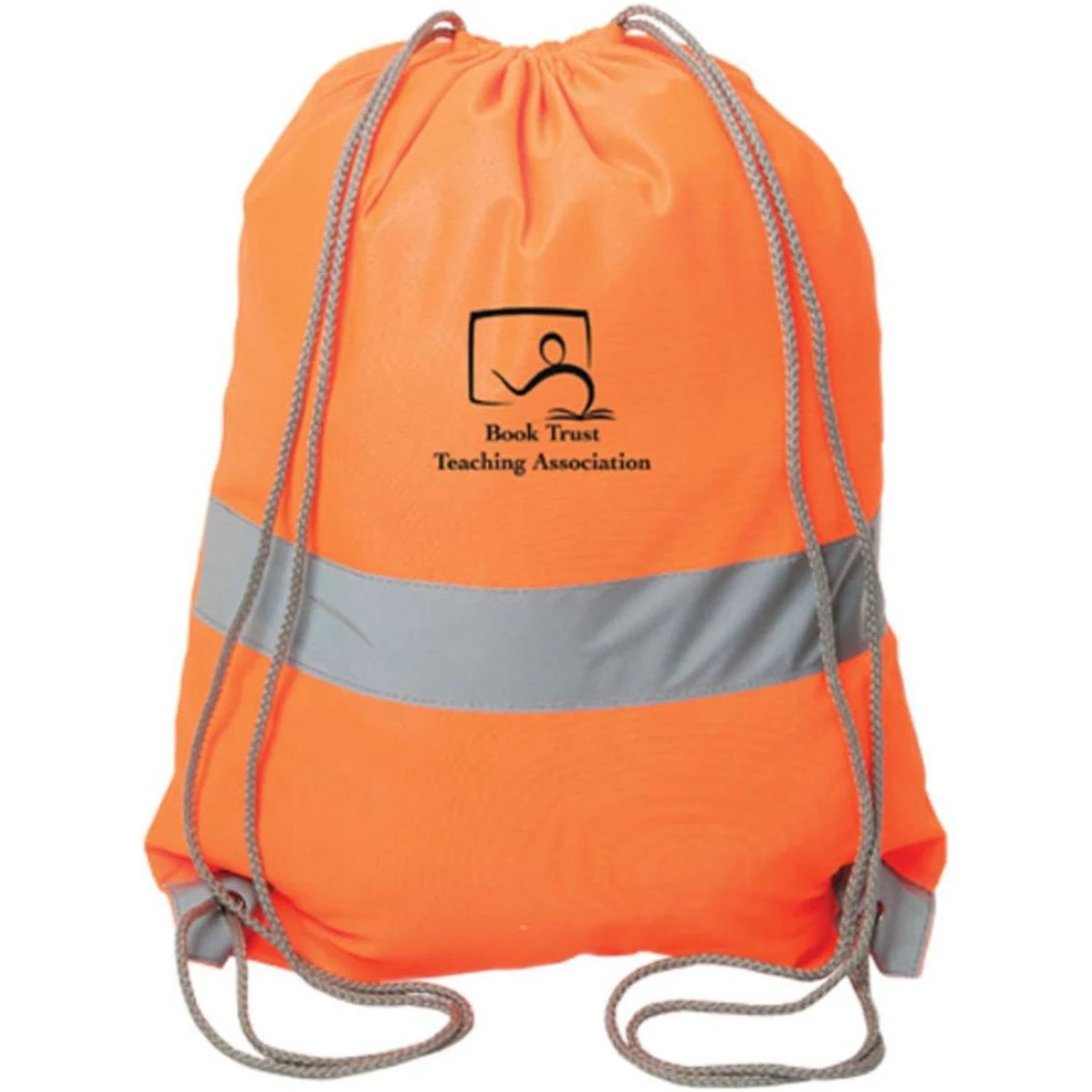Sports Cinch Bag Reflective Tape Safety Drawstring Backpack 1