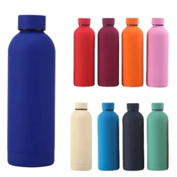Double Wall Stainless Steel Vacuum Bottle Narrow Mouth Flask, custom water bottle with logo imprint 1