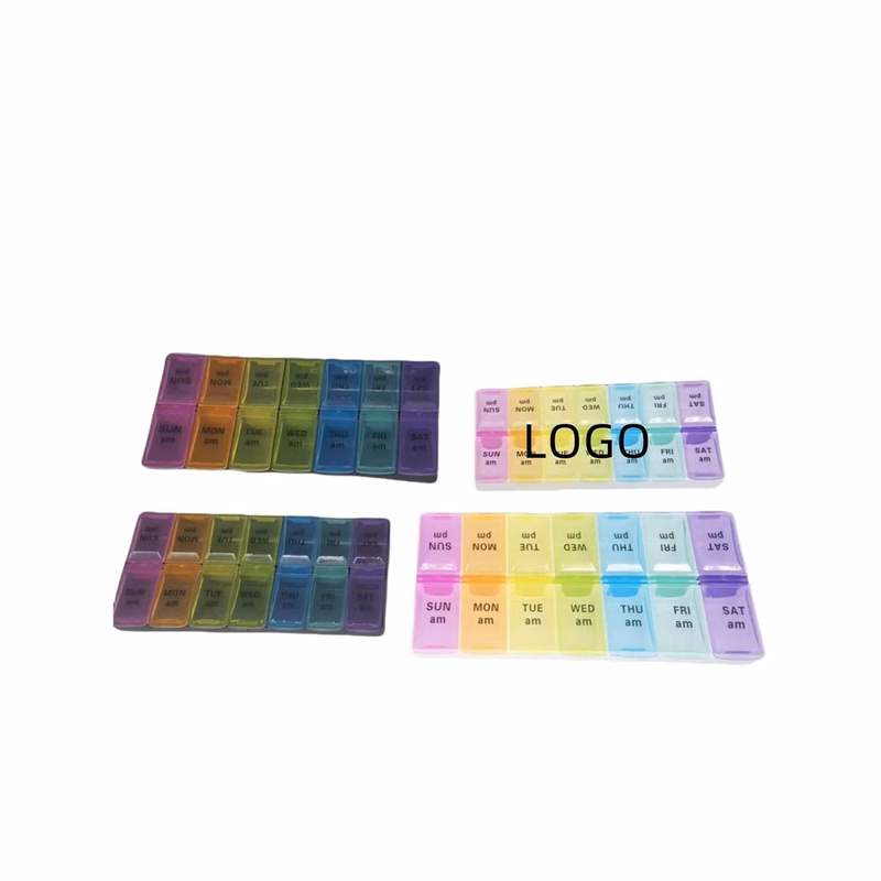 Large Sized Double Row Compartment Medicine Pill Box