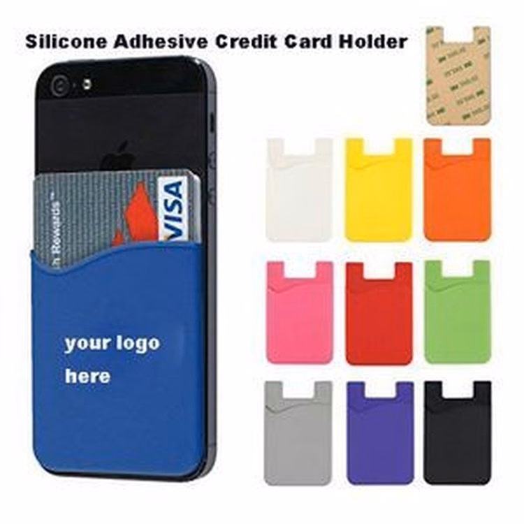 Silicone Adhesive Credit Card Holder (3.43"x2.2")
